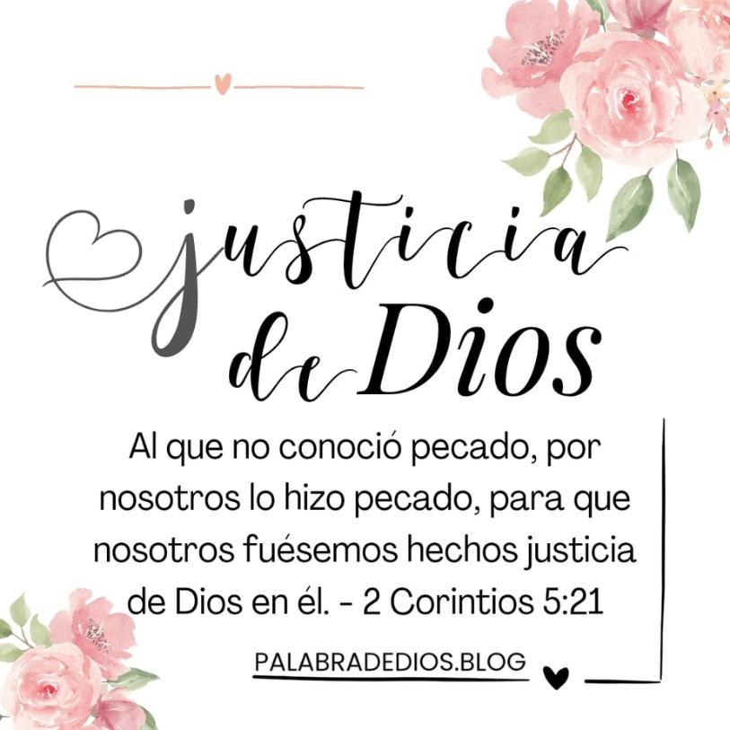 Justicia de Dios - 2 Corintios 5:21