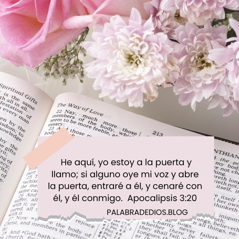 yo estoy a la puerta y llamo